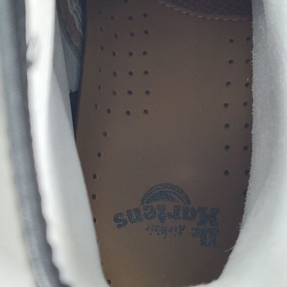 Dr. Martens Women's White Smooth Leather Lace-Up Boots 11821 US Size 9 - Picture 8 of 10